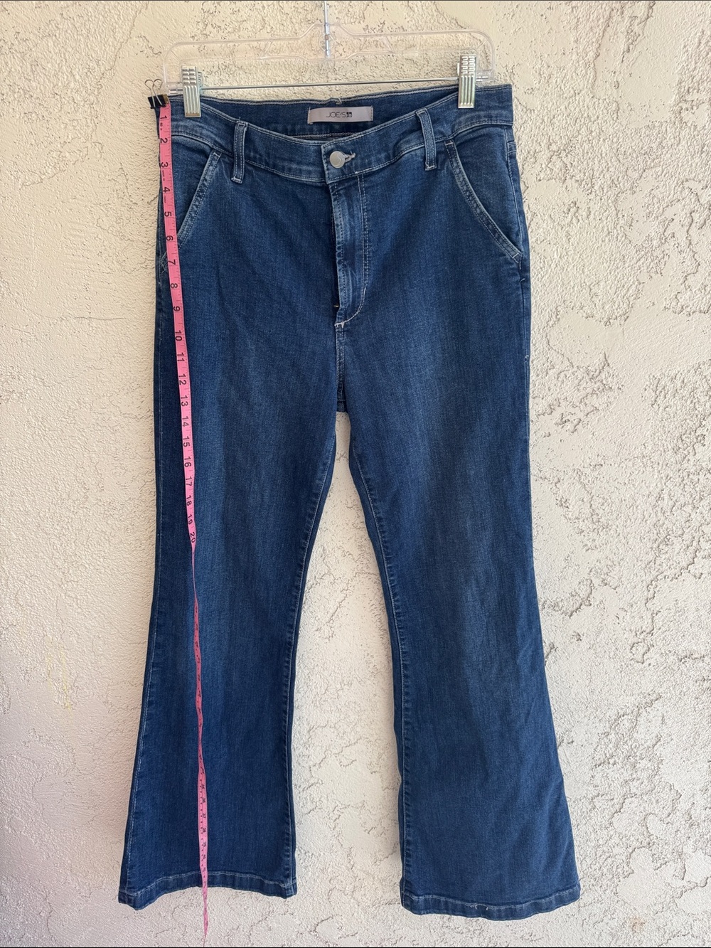 Joe's Jeans Dark Blue Flare Wide Leg Jeans size 30 petite bootcut madame